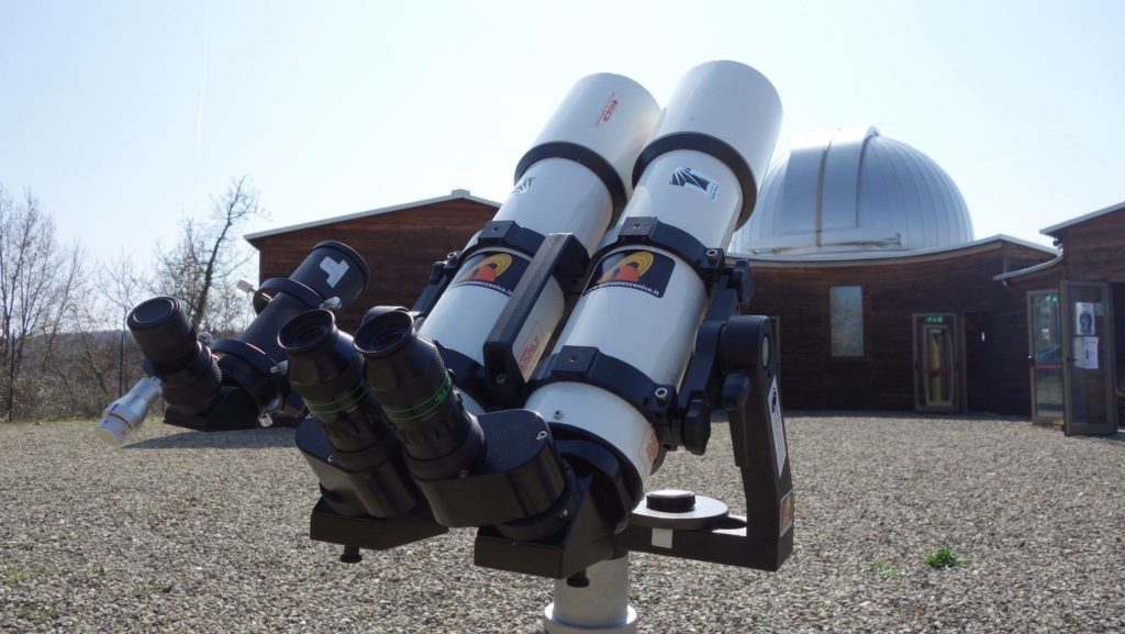 Binoscopio Vixen costruito da Astromeccanica