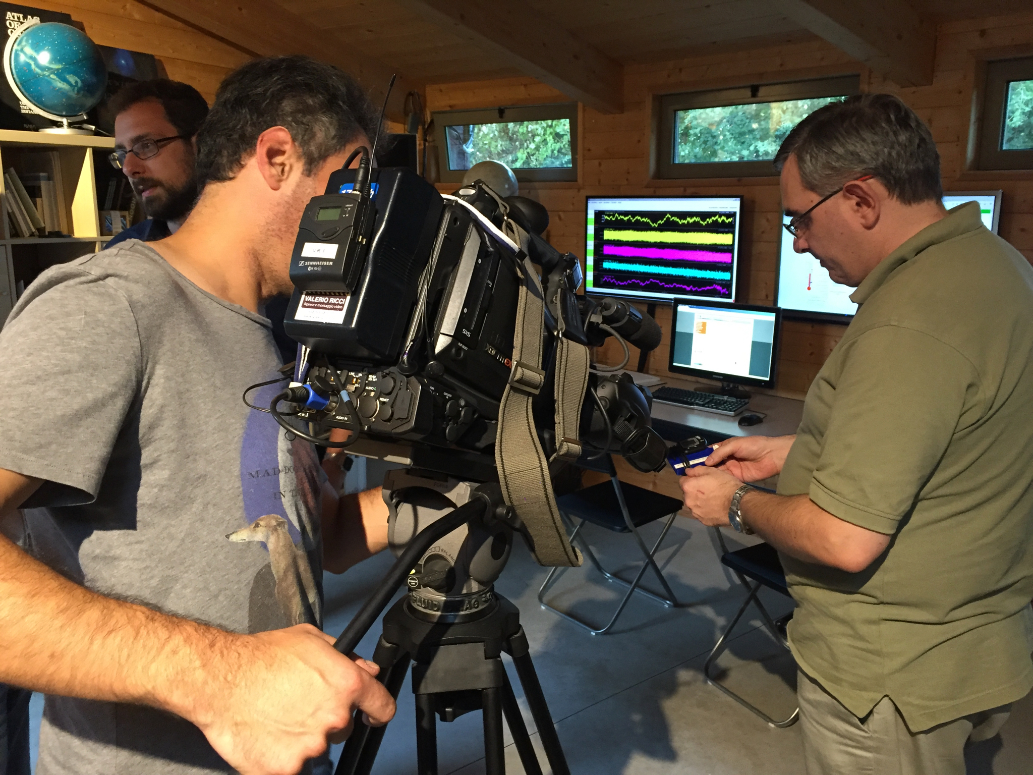 Riprese TV per la presentazione del progetto Sentinelle Meteo Chianti