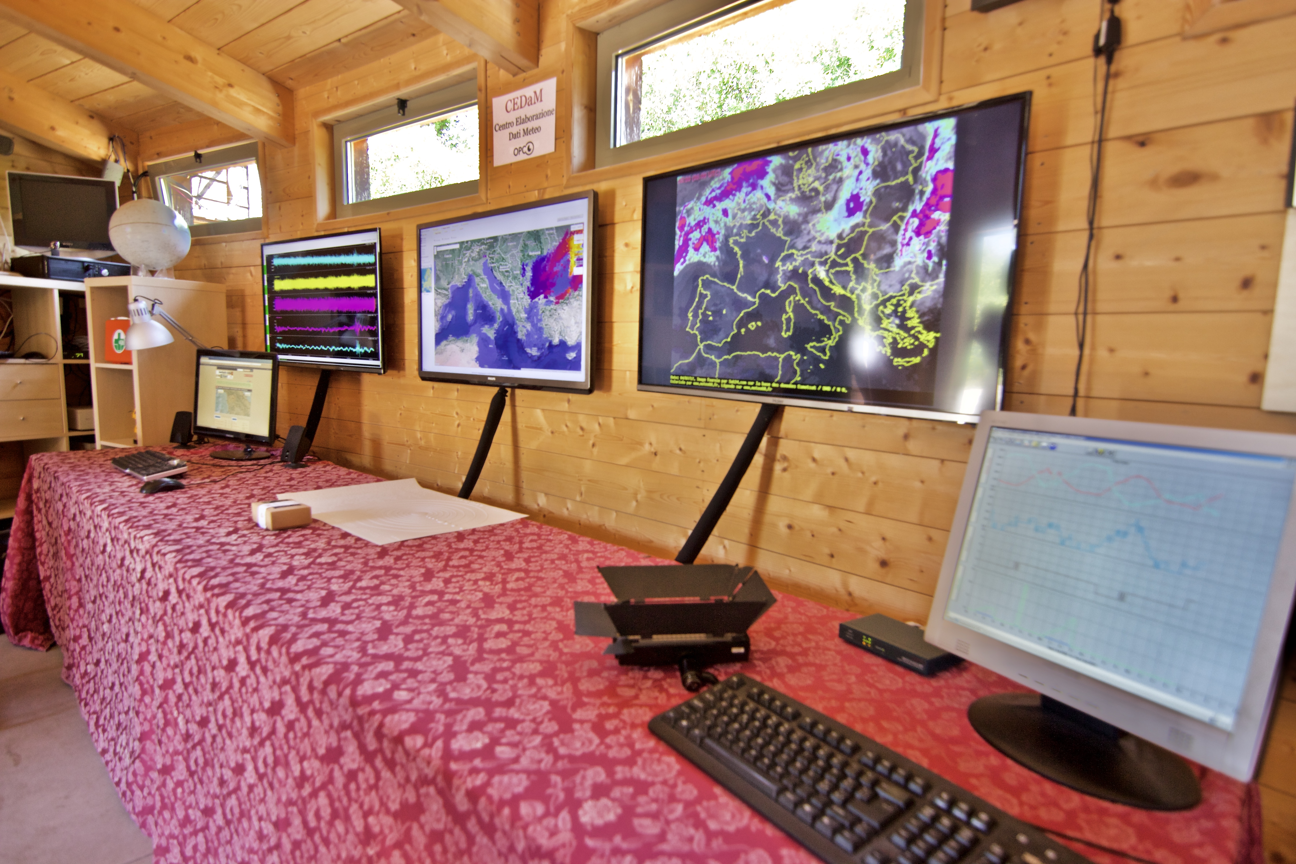 Sala di elaborazione meteo CEDaM