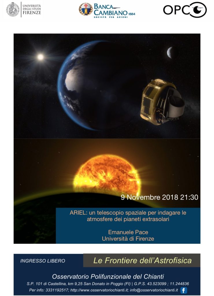 Ariel telescopio spaziale per indagare le atmosfere dei pianeti extrasolari