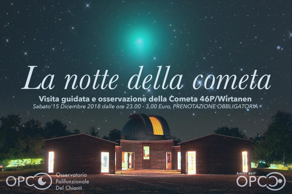 La notte della cometa 46P/Wirtanen !